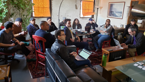 photograph >> founders gather for Session 1 of the Winter 2020 Startup Cohort >> 2020-02-15 >> MetaBronx